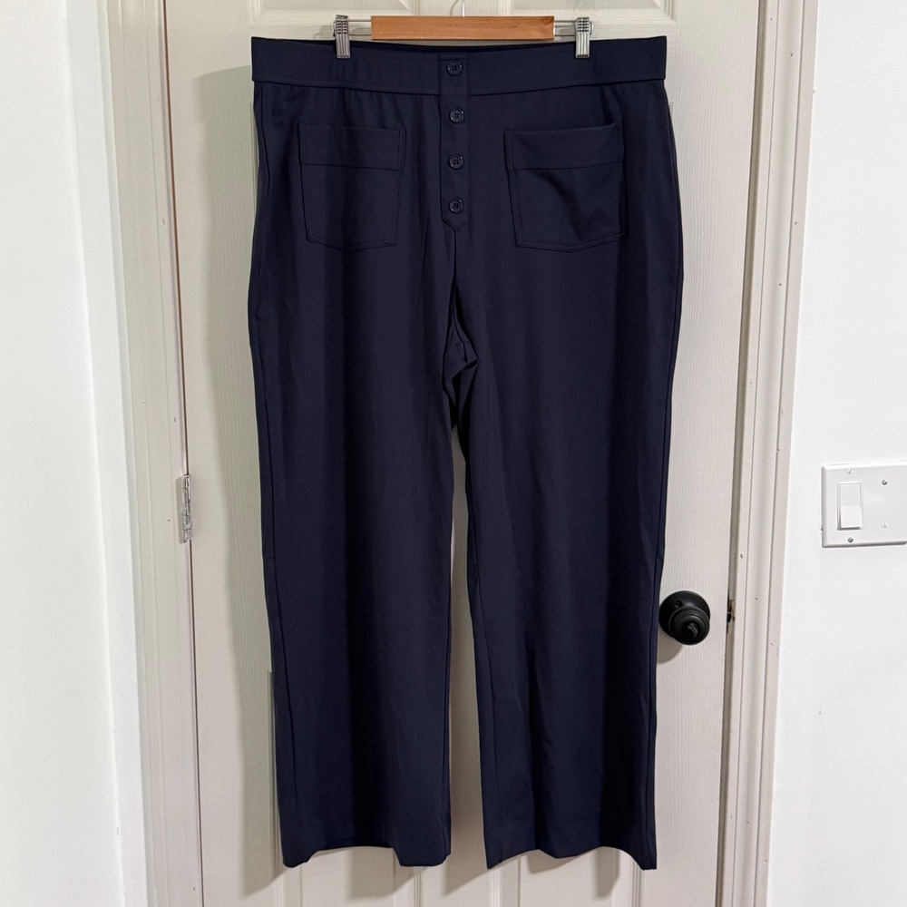 Halara DayStretch Pants Womens 3X Blue High‎ Waisted Straight Leg Casual Plus